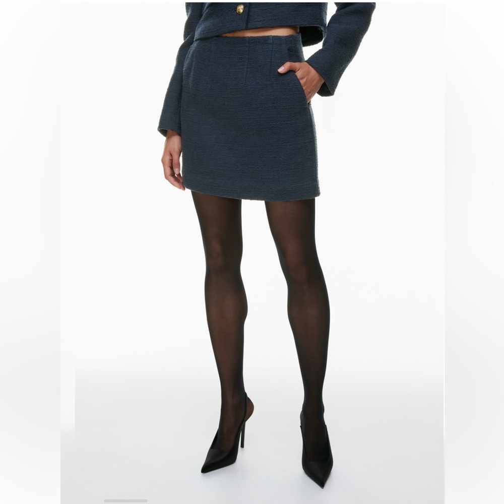 Babaton Kinsley Mini Skirt in Black (Aritzia)